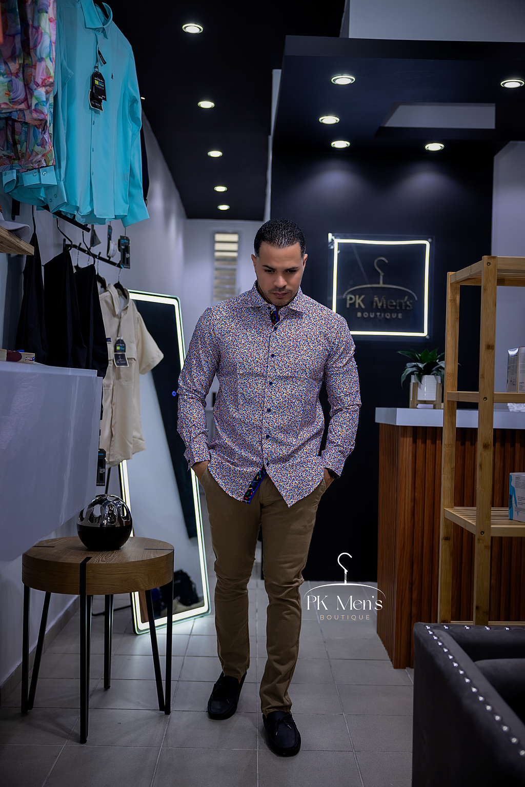 Micro Print Shirt