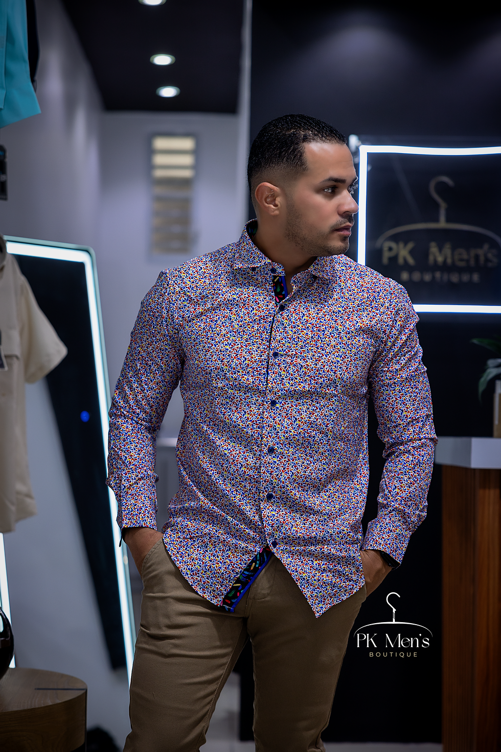 Micro Print Shirt