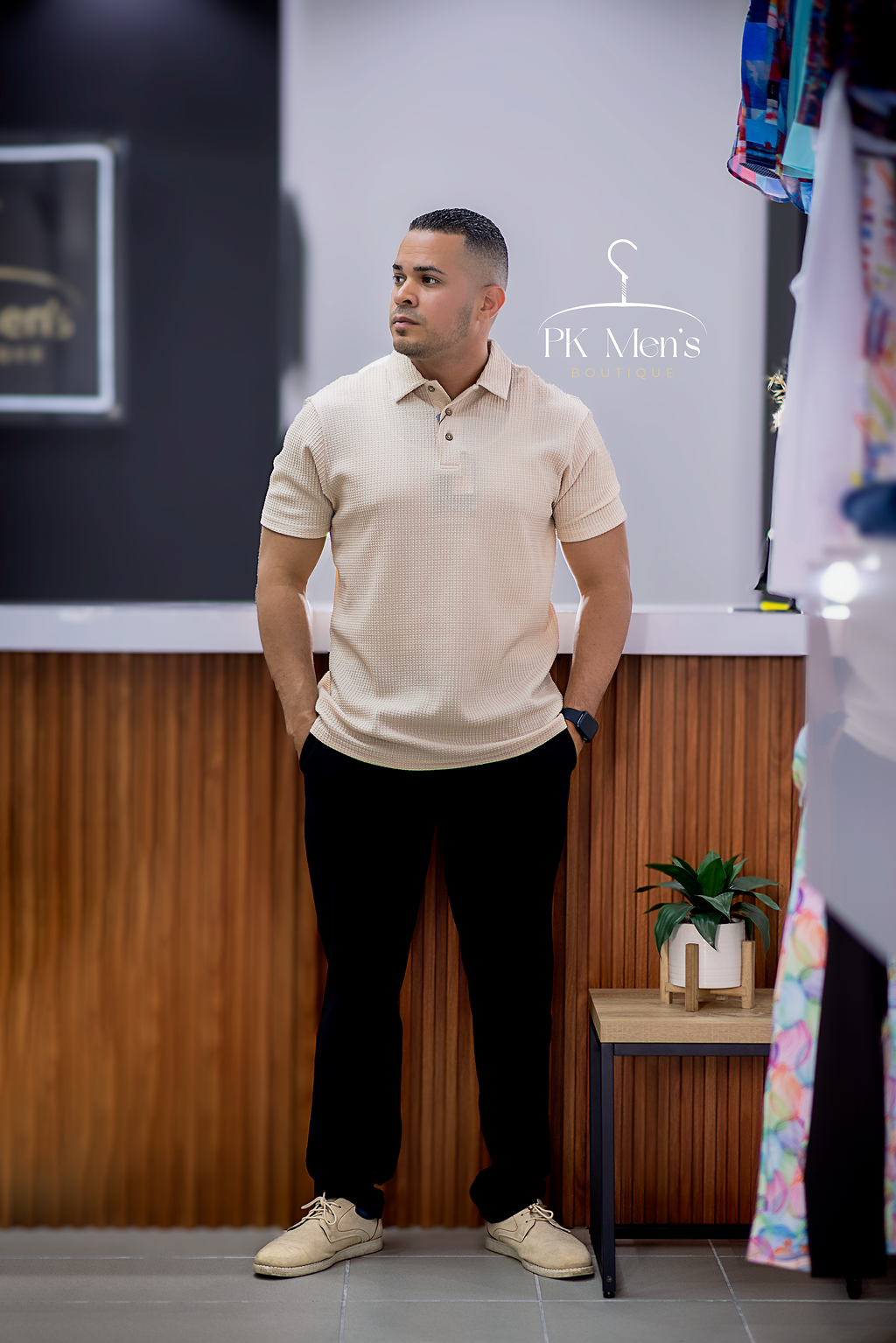 Polo Waffle Beige