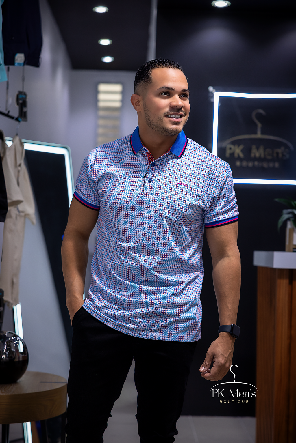 Modern Check Polo