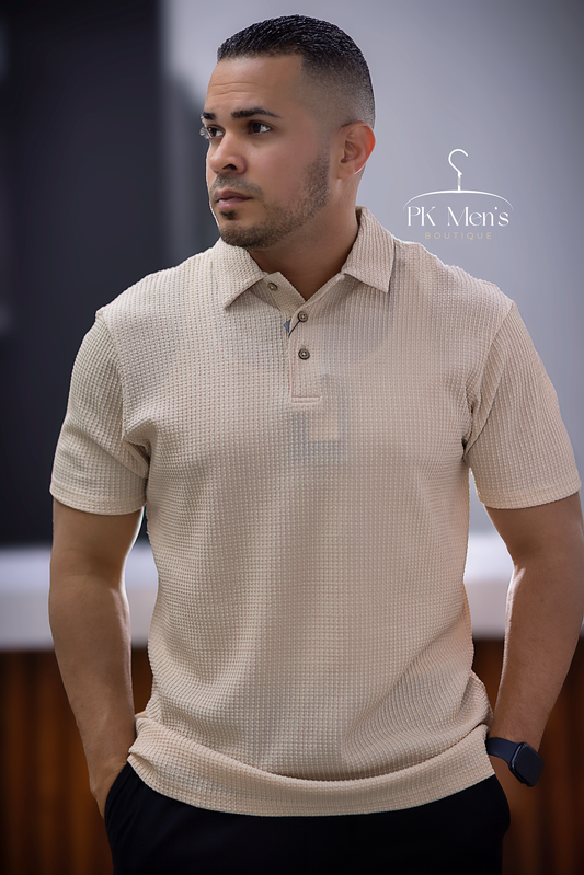 Polo Waffle Beige