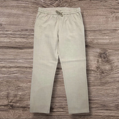 Beige Linen Joggers