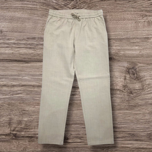 Beige Linen Joggers