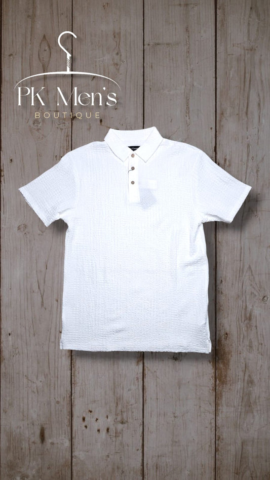 Polo Crochet-White